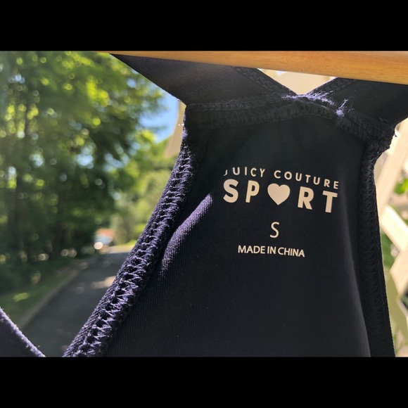 NWT Juicy Couture Sport Logo tank navy blue/pink - Picture 5 of 6